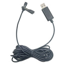 2.5mm USB Microphone for Computer, Lavalier Lapel Clip-on Mic fit for Laptop,