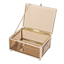Cosmetics Storage Box Display Bonsai Holder Flowerpot with Lid for Ring Earring