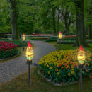 LED Solar Lawn Lamp Spike Santa Claus Shape Waterproof Xmas Outdoor Decor