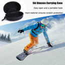 Zipper Hook EVA Shockproof Waterproof Ski Glasses Carrying Case Eyewear B