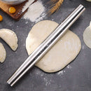 Kitchen 304 Stainless-Steel Rolling Pin Flour Pastry Dough Roller Baking Tools