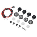 4pcs Led Spotlight Roof Light Lampshade for 1/10 RC Crawler Car RC4WD D90 Axial
