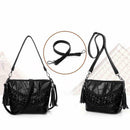 Fashion PU Rivet Crossbody Bag Tassels Small Shoulder Bag Women Travel Bag