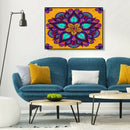 Frameless Painting By Numbers DIY Flower Hand Painted Canvas Oil Picture