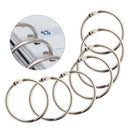 100Pcs 25Mm Loose Leaf Binder Rings Key Rings Book Rings Binder Rings for S