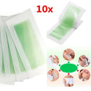 10X Natural Strips Kit Wax Hair Removal Waxing Sheets Beauty Skin Care Ladies