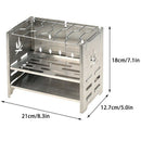 Foldable Stainless Steel Wood Stove Portable Outdoor Camping Stove Picnic B