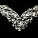 Luxury Rhinestone Crystal Earrings and Necklace Costume Bridal Jewelry Sets