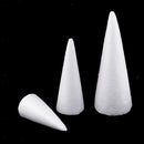 9 Pcs Cone Shaped Styrofoam Foam Ornaments for Handmade DIY Modelling Crafts