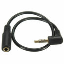 90 degree right angled 3.5mm 4 poles Audio Stereo Male to Female Extension
