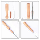 60 Pieces 3 Sizes Felting Needles Wool Felt Tools with 3 Pieces Clear Bottl