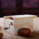 Wooden DIY Mechanical Hand Crank Mini Music Box Craft Movement Birthday Gift