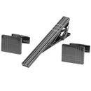 Classic Square Stripe Business Men'S Cufflinks Tie Clip Set Tie Pin Tie Bar W5V6