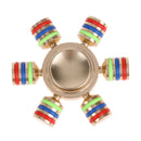 Hand Spinner Three Heads Six Arms Hexagonal Spiral DIY Finger Spinner