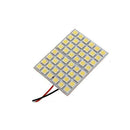 White Panel Light 48 SMD 5050 LED Interior Bulb T10 BA9S Adapter Dome Lamp