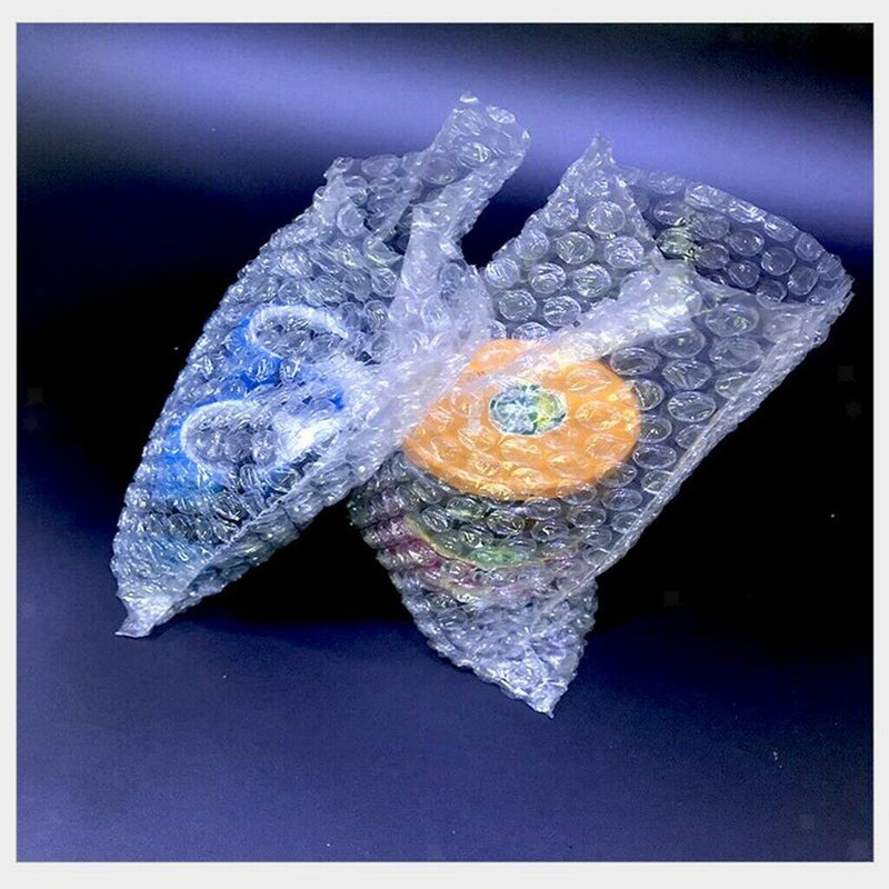 Pack of 50, Bubble Out Pouches Bags Wrap Cushioning Clear  13x25cm