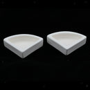 4x Reptile Food or Water Dish Worm Bowl Ceramic Dish Mealworm Feeder Angle