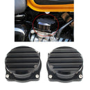 2x Motorcycle Injection Carburetor Cover Lid CNC Carb Tops for Triumph Black