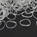 500Pcs Mini Small Clear Rubber Hair Elastic Braids Plaits Braiding Bands New
