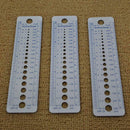10 x Knitting Gauge Ruler Plastic Knitting Needle Size Gauge Ruler Inches/c