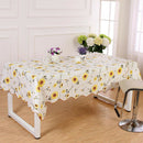 Wipe Clean PVC Vinyl Tablecloth Floral Cover Home Wedding Table Sunflower