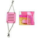Hamster Toys Swing Hanging Gadget Wooden Cage Accessories Supplies Amuse Mo