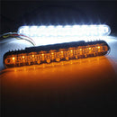 2X30 LED Daytime Running Light DRL Turn Signal Fog Light Indicator White AmberLJ