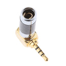 3x 2.5mm Stereo Male Adapter Jack Plug DIY Solder 4 Pole Audio Connector