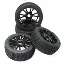 17mm Hub Wheel Rim & Tires Tyre for 1/8 Off-Road RC Car Buggy Durable