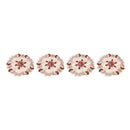4Pcs/set Floral Placemat Beige Embroidered Lace Doilie Table Mat Newest Useful