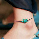 String Tie on Bracelet Anklet Turquoise Turtle Calming Jewelle Beach Surfer R4D4