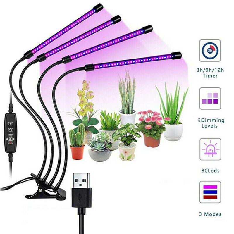 40W LED Grow Light 120LEDs Hydroponic Lamp Plants Flowers Indoor LED Growth