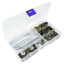 50 Set 4 Sizes Leather Rivets Single Cap Rivet Tubular Metal Studs With 9 P A5V1