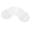 4pcs Plastic Cake Mould Stencil Cake Mold Sugarcraft Decor Tools