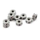 10pcs HCS Deep V Groove Sealed Guide Line Track Pulley Ball Bearing 3*12*4m!E