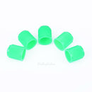 100pcs Plastic Car Truck Bike Tire Tyre Wheel Valve Stems Caps Dust Cover Green