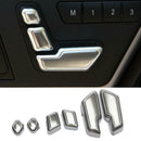 Chrome Door Set Adjustment Button Switch Cover For Mercedes-Benz E-Clas DTA