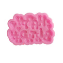 Happy Birthday Letters Silicone Fondant Mold Chocolate Mould Cake Decor Tool  Z