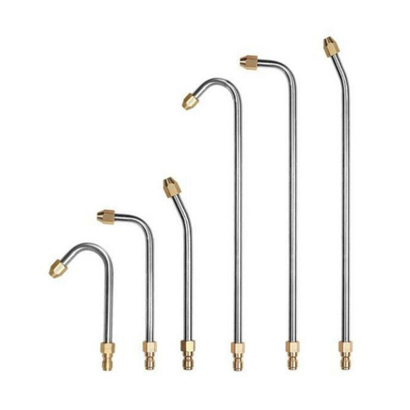 2pcs 1/4'' Connect Pressure Washer Nozzle Lance Angled Lance Extension