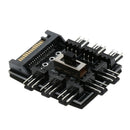 Computer Cooling SATA Fan Controller Fan Hub Governor With 3 Level Switch