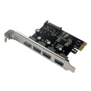 4Ports USB 3.0 Super Fast 5Gbps PCI Express(PCIe) Expansion Card for Win10