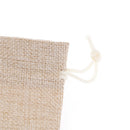 2PCS Linen Jewellery Drawstring Pouch Ring Beads Candy Bags Burlap Gift khaki JR