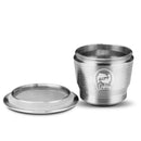 Stainless Steel Reusable Coffee Capsule Powder Filler Cup Set for Nespresso