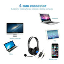 Wired Gaming Headset Headphones with Rotatable Mic for PS4 Xbox One PC