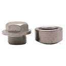 1x Stainless Steel O2 Oxygen Sensor Weld On Bung M18 X 1.5 + Steel Plug