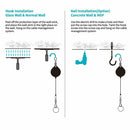 1Set VR Cable Management System Ceiling Pulley VR Accessories Kit for HTC Vive