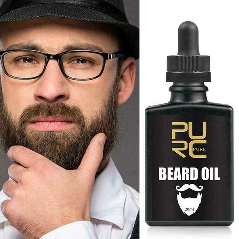 Beard Growth Oil Organic Men Hair Growther Mustache Grow Beard U1G6