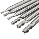 6 pcs 4 Flute Milling Cutters HSS Milling Cutter Engraving Tools 2-6mm J7W5