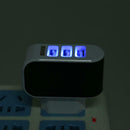 3USB EU Plug LED Mobile Phone Charger Multi-Head Travel Charger(2A)(Black)