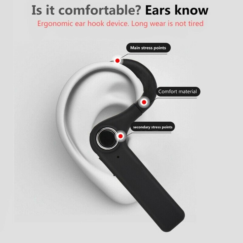 Business Bluetooth Headset Sports Wireless Earphone Bluetooth V4.1 Phone Ha D9G2